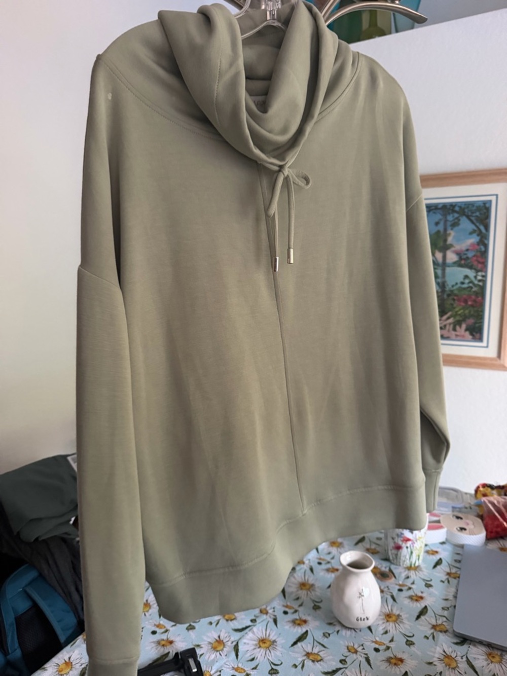 Cynthia Rowley Sage Green Pullover Hoodie